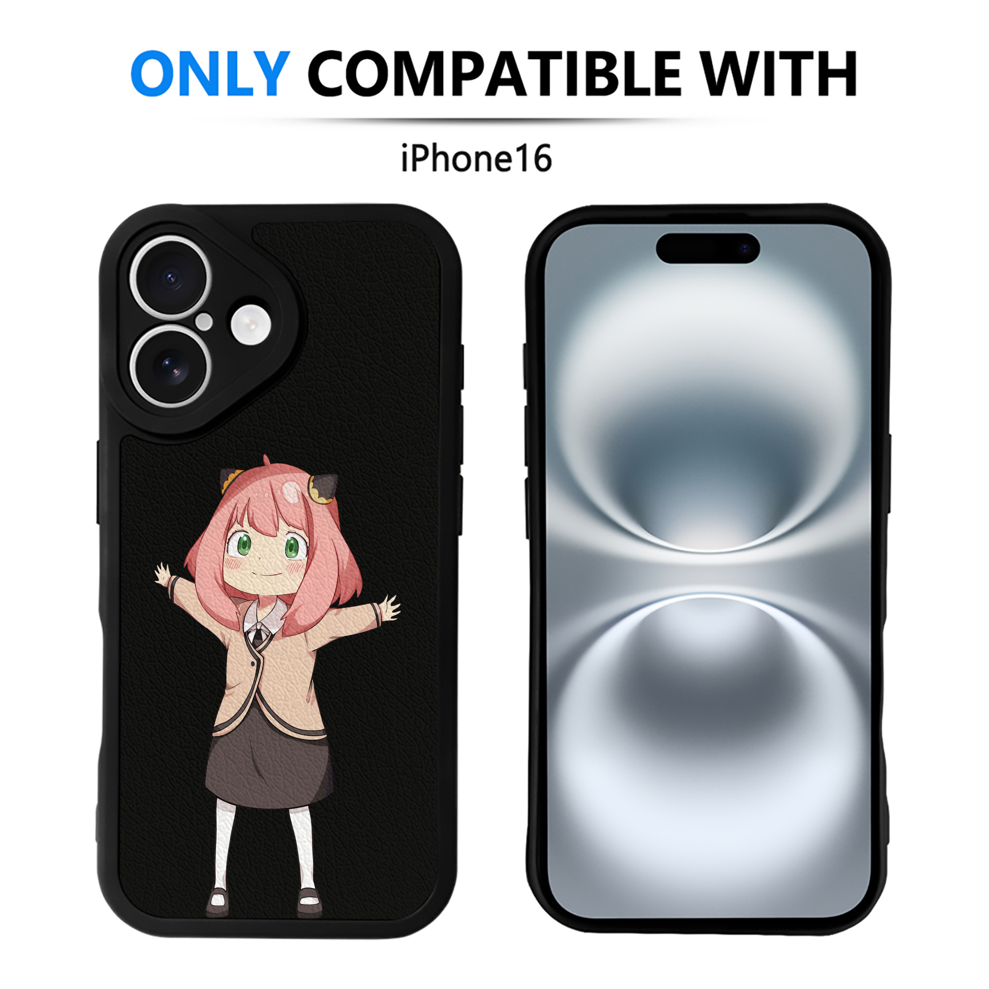 （画像用） SPY×FAMILY间谍家家酒 【iPhone 16シリーズ対応】シリコンスマホケース（レザー調） 材質：シリコン